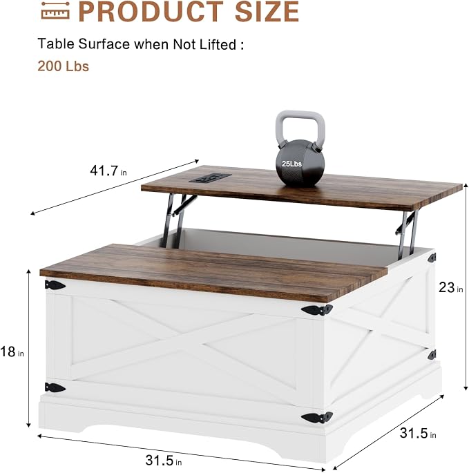 BROTTAR Lift Top Coffee Table - Image 2