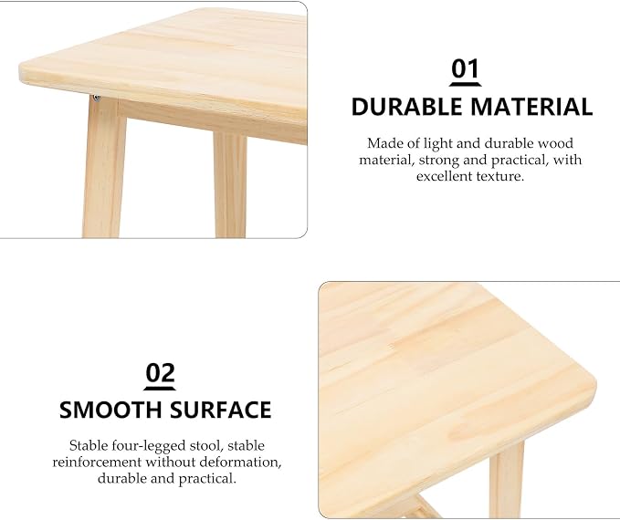 Nordic Style Solid Wood Bedside Table Shelf Small Sofa Corner Tea Table Living - Image 7