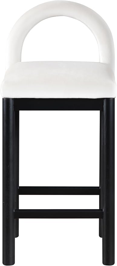 Meridian Furniture 11035Cream-C Conrad Collection Art Deco Counter Stool - Image 4