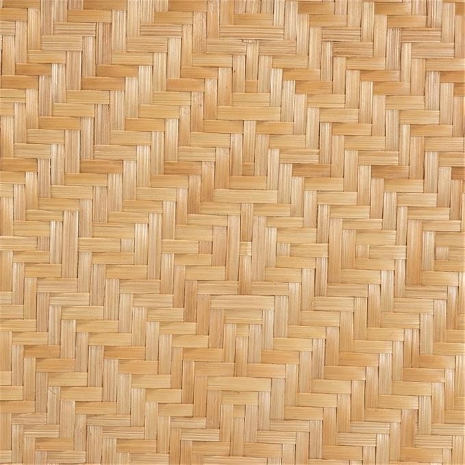 Baxton Studio Baara Modern Bohemian Natural Brown Rattan Nightstand - Image 7