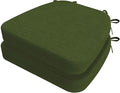 AAAAAcessories D-Shaped Chair Cushions, Machine-Washable Cover, Dark Olive Green by AAAAAcessories