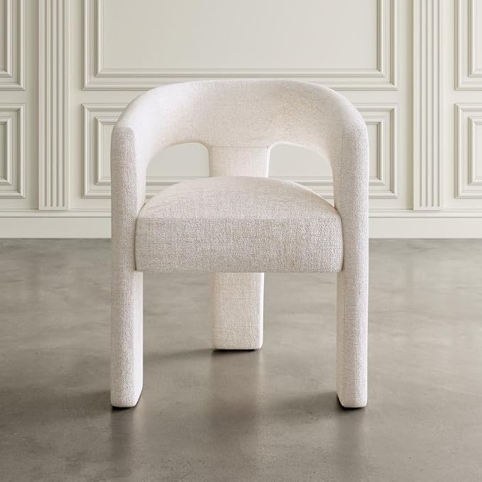 Jofran Gwen Jacquard Upholstered Accent Chair, Modern Luxury Plush Sculptural - Image 7
