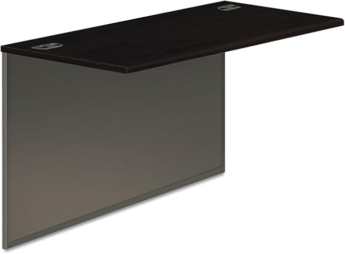 HON 38210NS 38000 Series Bridge, 48w x 24d x 29-1/2h, Mahogany Top, Charcoal by HON