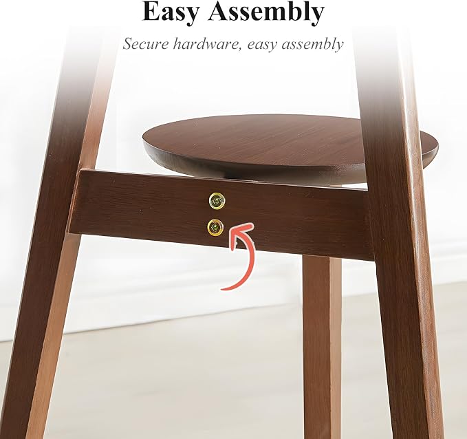 Side Table, 2-Tier Round End Tables Living Room, Mid Century Modern Side Table - Image 9