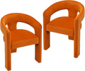 VESCASA Velvet Barrel Dining Chair by VESCASA