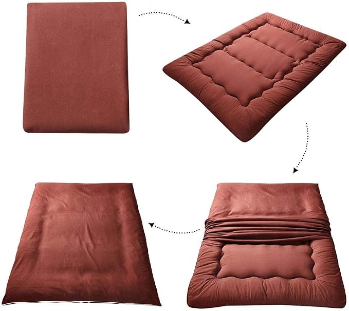 MAXYOYO Japanese Floor Mattress Futon Mattress, Thicken Tatami Mat Sleeping Pad - Image 4