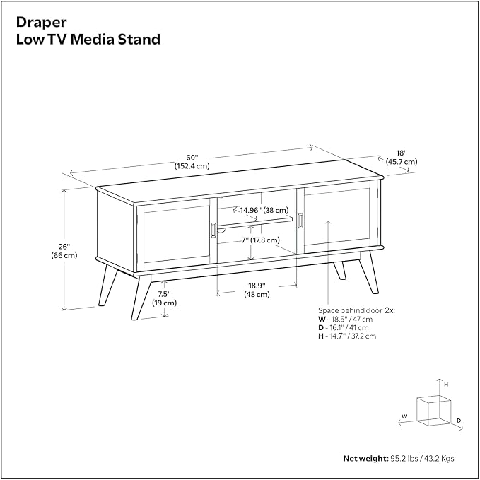 SIMPLIHOME Draper TV Stand - Image 15