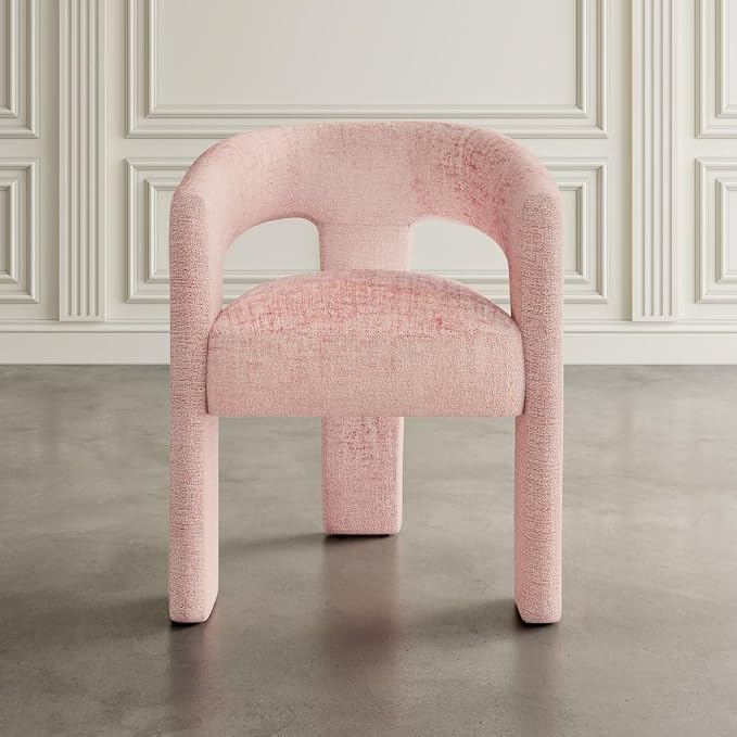 Jofran Gwen Jacquard Upholstered Accent Chair, Modern Luxury Plush Sculptural - Image 7