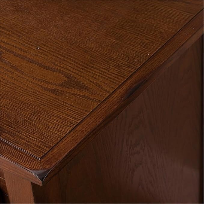 Leick Home 89360 Rustic Oak TV Stand - Image 6