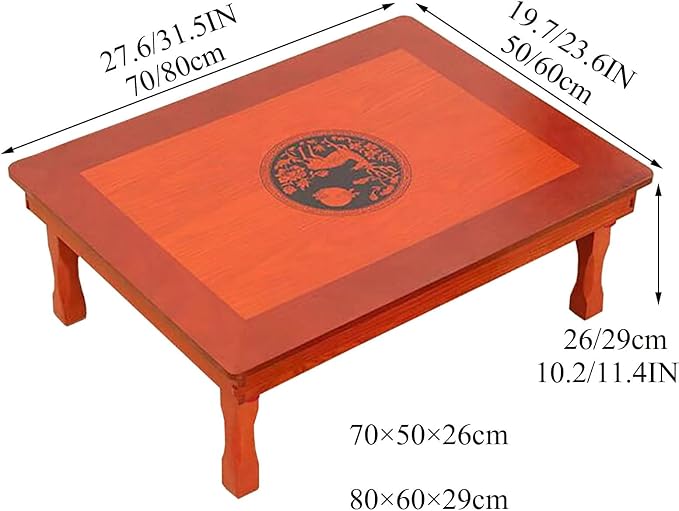 Folding Table, Korean Solid Wood Dining Table/Study Table/Coffee Table/Kang - Image 3