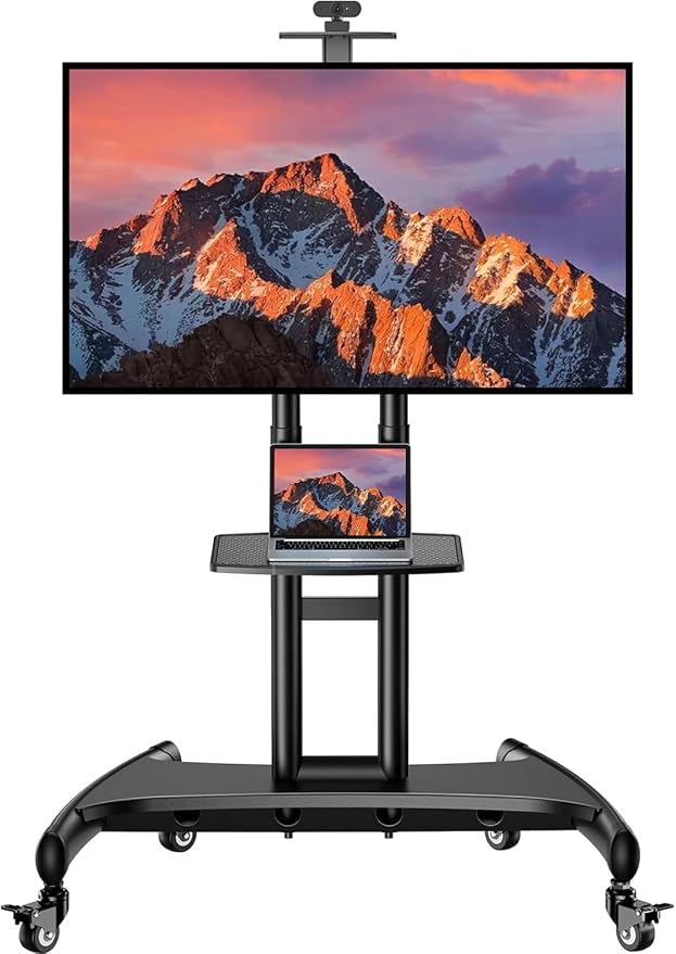 PERLESMITH Rolling TV Stand by PERLESMITH