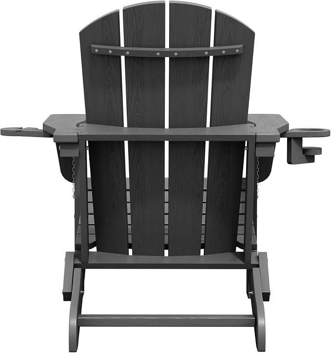SERWALL Foldable Adirondack Chair, HDPE Adirondack Chair - Image 12