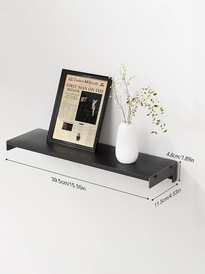 Floating Shelves for Wall, Shelves for Decor Storage Set of 6, Wall Mounted - Image 2
