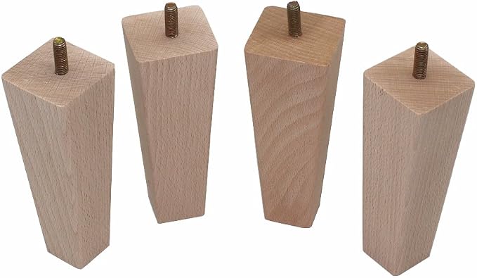 WEICHUAN Tapered Solid Beech Wood Furniture Legs - Image 3