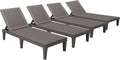 Devoko Outdoor Chaise Lounge Chair Set of 4 by DEVOKO