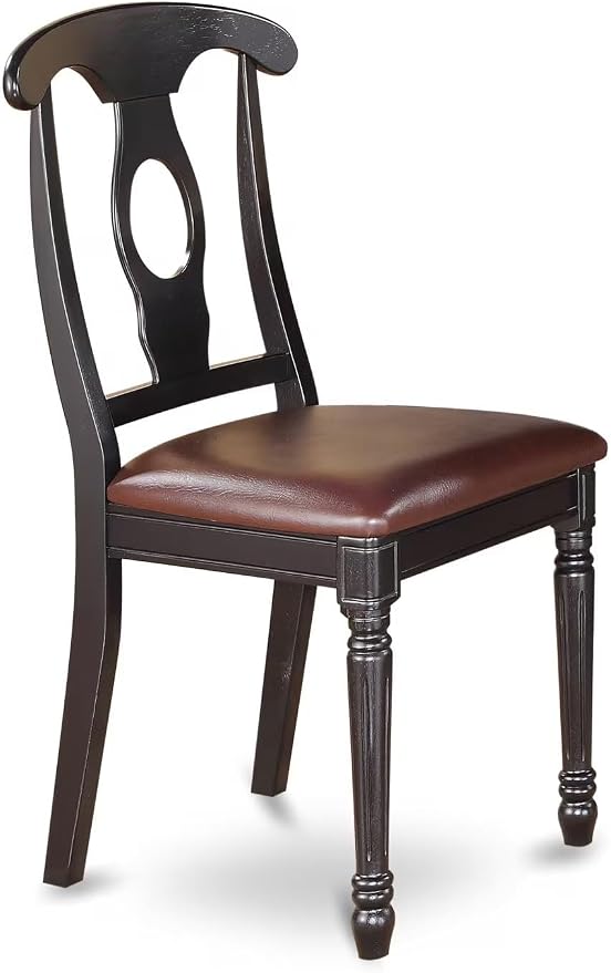 East West Furniture KEC-BLK-LC Kenley Dining Room Chairs - Image 4