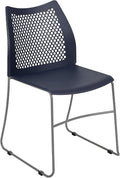 Flash Furniture HERCULES Series 661 lb. Capacity Navy Stack Chair by FlashFurniture