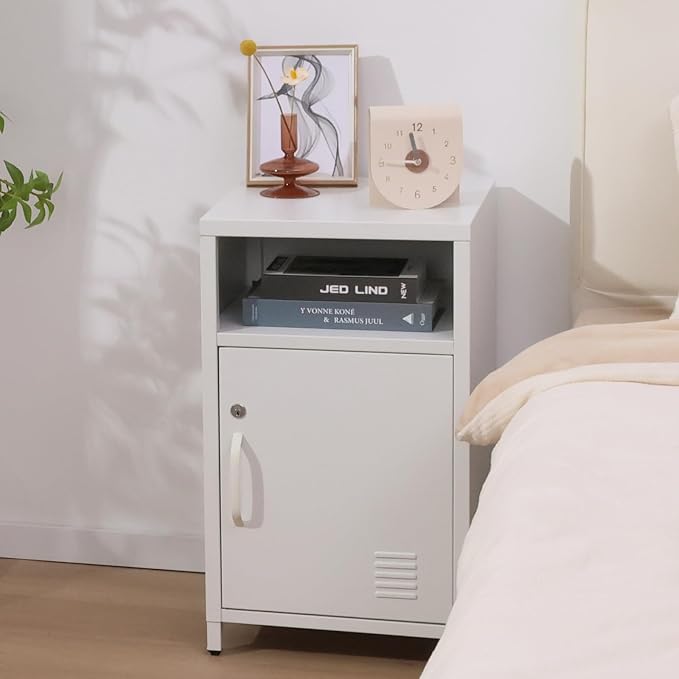ALBAD Compact Metal Nightstand - Image 6