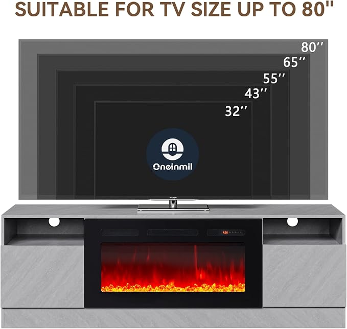 oneinmil Fireplace TV Stand - Image 5