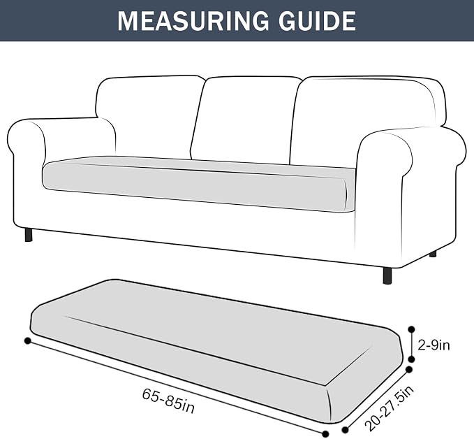 Stretch Cushion Cover, Soft Velvet Plush Cushion Slipcovers Loveseat Sofa - Image 7