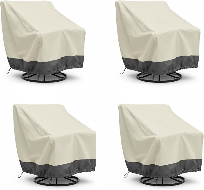 4 Pack Heavy Duty Patio Chair Covers by HI%C2%B7%C2%B7%C2%B7YOURCOVER