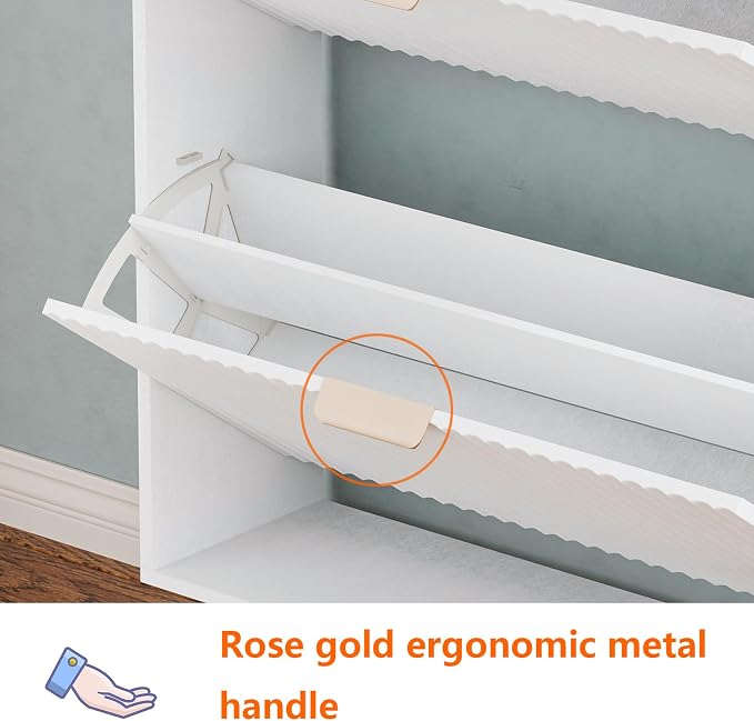 Shoe Cabinet Storage, Modern Freestanding Organizer - Image 6