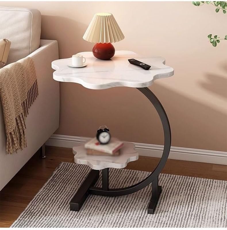 Rustic Side Table Nordic-Inspired Modern Bedside Table - Image 6