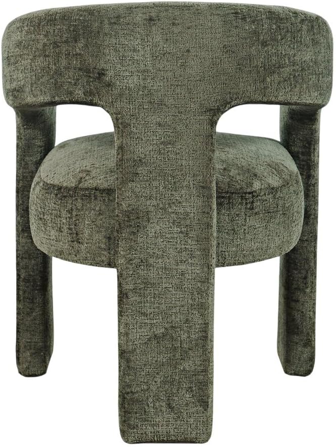 Jofran Gwen Jacquard Upholstered Accent Chair, Modern Luxury Plush Sculptural - Image 5
