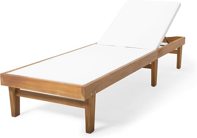 Christopher Knight Home Dina Set of 2 Chaise Lounge Chair Outdoor, Acacia Wood - Image 12