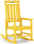 Outdoor Adirondack Rocking Chairs All-Weather HDPE Patio Rocker Chair by ABCPATIO