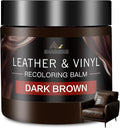Leather Recoloring Balm and Scratch Repair Kit, Dark Brown Leather Restorer by SHABEIBEI