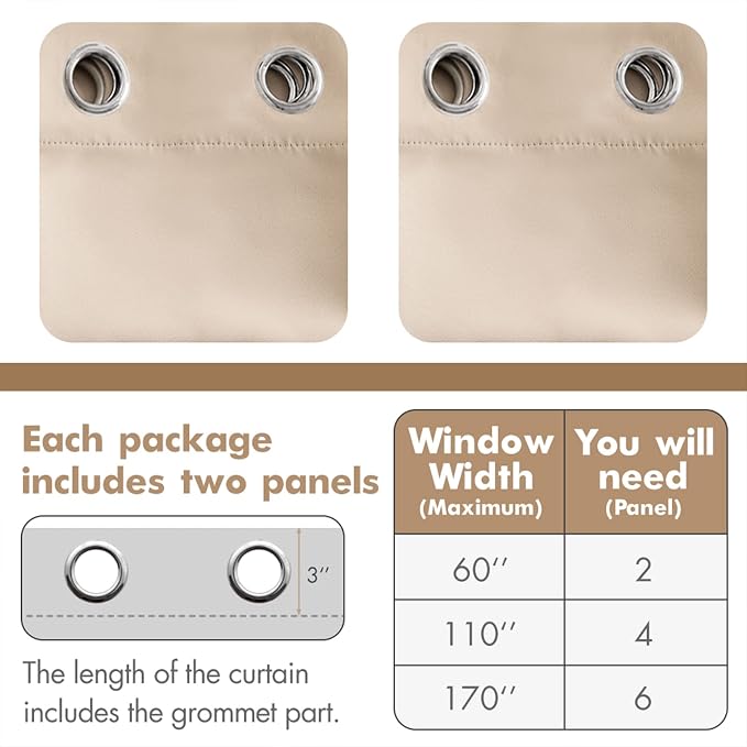 MIULEE Blackout Curtains 96 Inches Long - Image 6