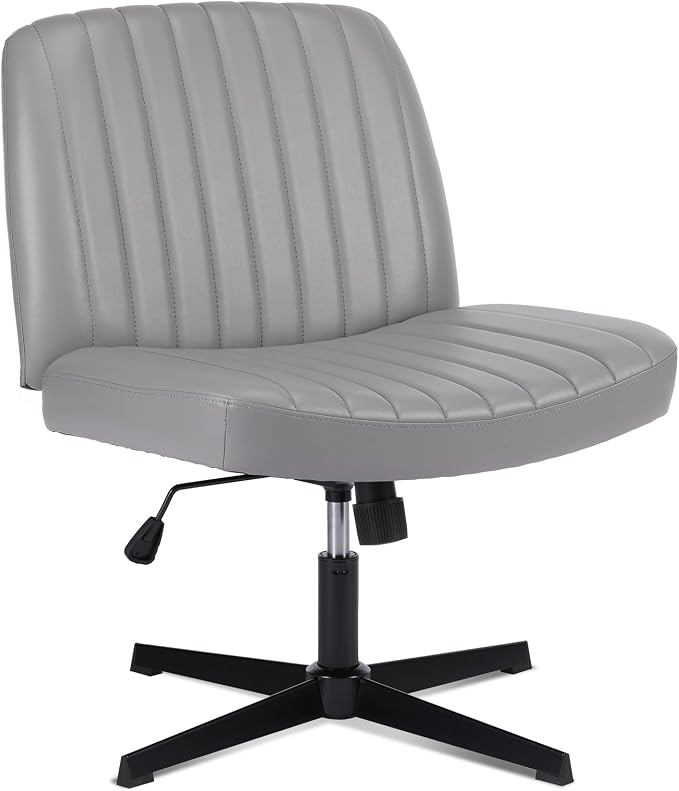 OLIXIS Criss Cross Legged Chairs Armless No Wheels Wide Seat Height Adjustable - Image 3