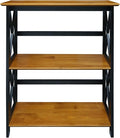 Casual Home Shelf Bookcase Antique Walnut/Black by CasualHome