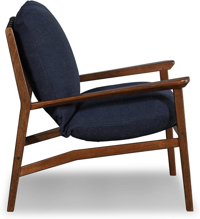 Grain Wood Furniture Solid Wood Mid Century Lounge Chair - Image 7