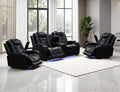 Power Recliner Sofa Set, Living Room Furniture Sets, Luxury Reclining Loveseat by LYfurniture