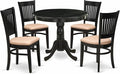 East West Furniture ANVA5-BLK-C 5 Piece Dining Room Furniture Set Includes a by EastWestFurniture