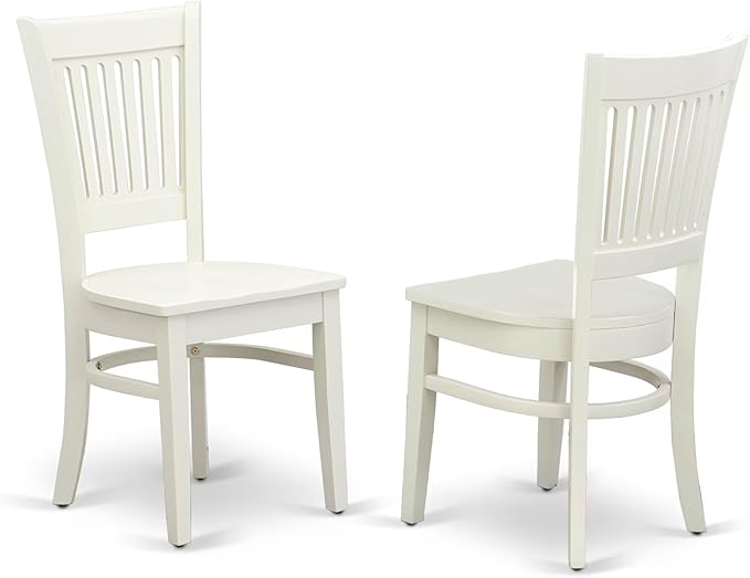 East West Furniture ANVA5-LWH-W 5 Piece Kitchen Table Set - Image 4