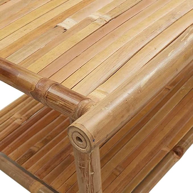 Natural Bamboo Coffee Table - Image 7