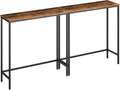 HOOBRO 2 Pack Narrow Console Table, 29.5" Small Entryway Table, Thin Long Sofa by HOOBRO
