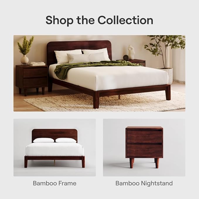 Nectar Bamboo Platform Bed Frame & Headboard - Image 8