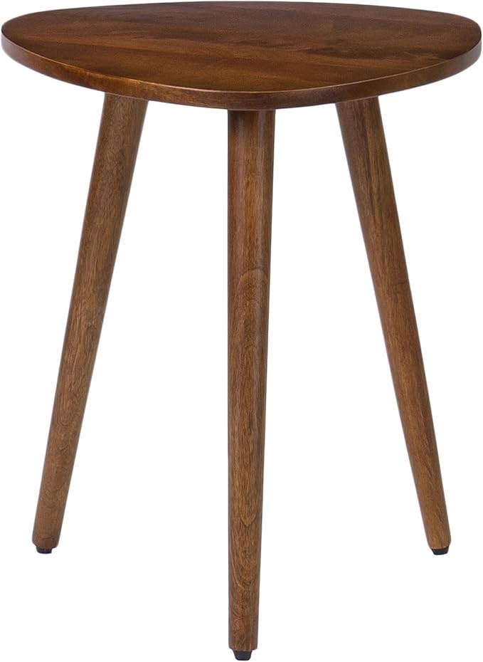 MH London Tri Pin Side Table I Handmade Natural Mango Wood, Naturally Moisture by MHLondon