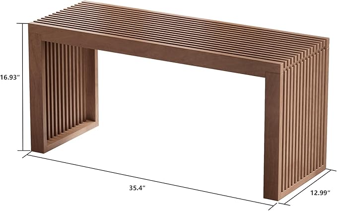 Bamboo Small Dining Bench, Farmhouse Bench - Image 3