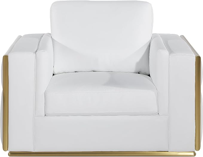 Blackjack Furniture Catania Modern Top Grain Italian Leather Sofa Set by BlackjackFurniture