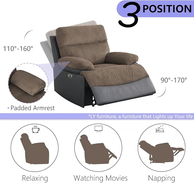 Power Recliner Loveseat Sofa - Image 5