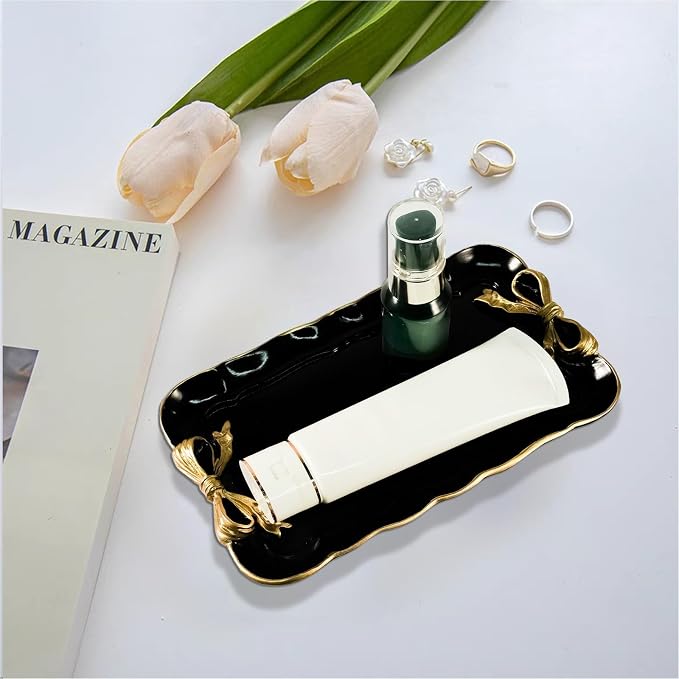 Vintage Decorative Tray Jewelry Tray Towel Tray Storage Tray Rings Necklace - Image 5