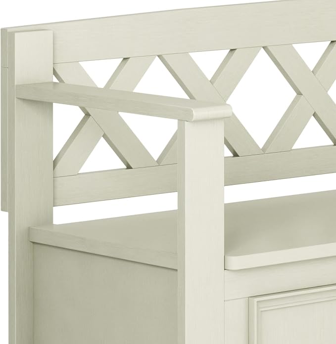 SIMPLIHOME Amherst Entryway Storage Bench - Image 10