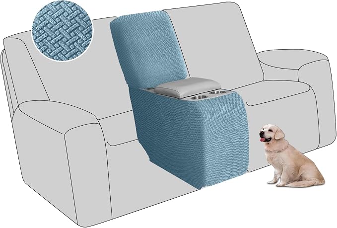 ALIECOM Recliner Sectional Couch Covers L Shape Stretch Corner Reclining by ALIECOM