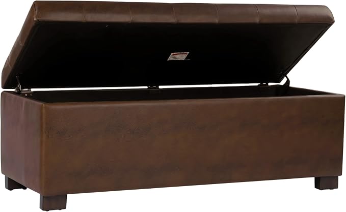 HomePop Large Tufted Storage Bench - Image 7