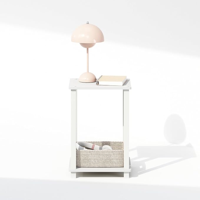 Furinno Simplistic Night Stand, 2-Tier Small Nightstand - Image 4